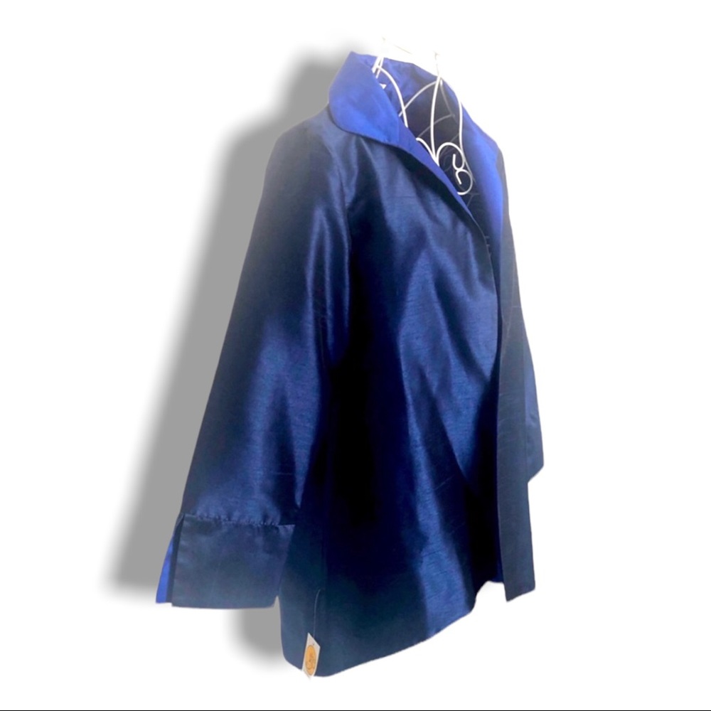 Grace Chuang Reversible Blue Jacket NWT